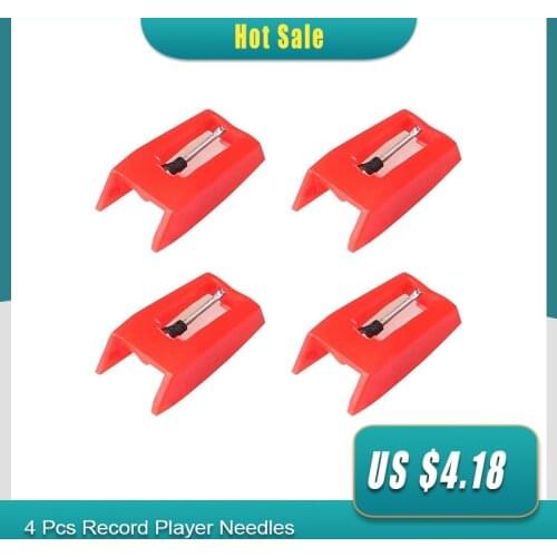 4 Pcs Record Player Needles, Universal Replacement Stylus Needles Replacement Stylus Needles for Vinyl Record Player