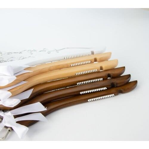 Personalized Wedding Hanger,Bridesmaid gifts,Custom Couple Name Hanger,Brides' Dress Hanger,Custom Bridal Gift White Wood Hanger