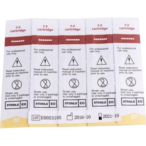 Cartridge 10PCS 7F Disposable Sterilized Tattoo Permanent Makeup Pen Machine Needles Tips for Eyebrow lip Microblading supplies