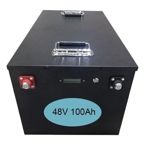 Lifepo4 Lithium Iron Phosphate Battery Pack 48v 100ah with bms for Solar System RV Motorcycle Boat