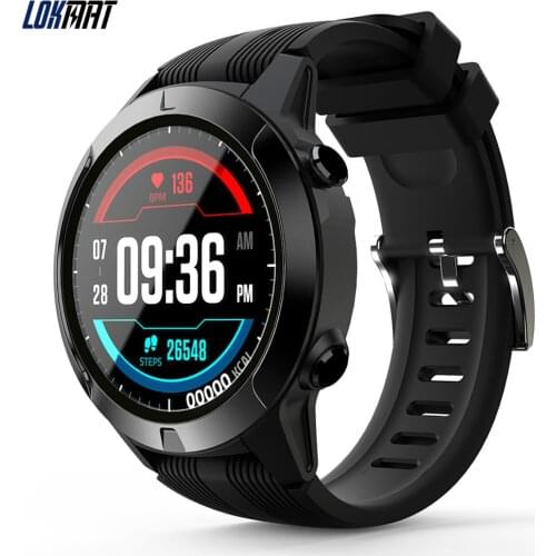 LOKMAT Bluetooth Smart watch Men SIM Card Call Waterproof Heart Rate Pedometer Sport Mode GPS Clock Smartwatch For Android ios