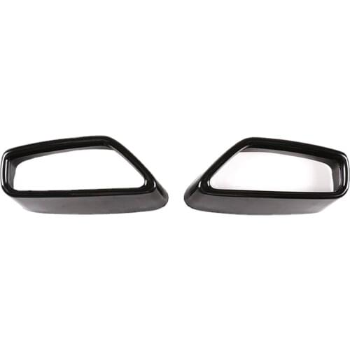 2Pcs Rear Exhaust Muffler Pipe Cover Trim for BMW 5 G30 G38 Decoration Black