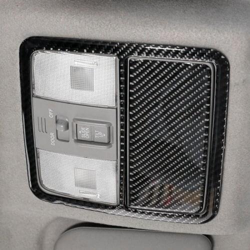 Car Carbon Fiber Interior Roof Reading Light Panel Frame Cover Trim For Toyota Rav4 RAV 4 2006 2007 2008 2009 2010 2011 2012