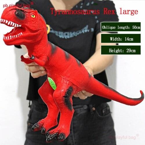 PB Playful Bag Childrens Toys Simulation soft rubber dinosaur Tyrannosaurus Rex Model handmade ornaments Creative gifts ZG16