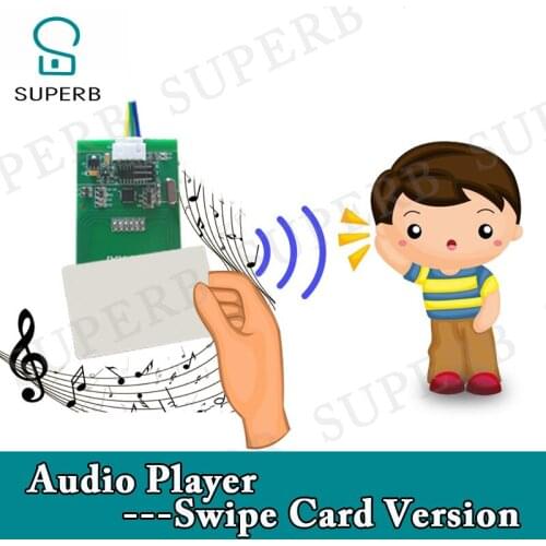Superb escape room props audio player swipe card version swipe card on the reader to get audio clues real life game prop