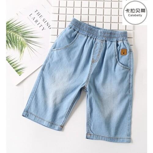 Calabetty Summer Children boys thin comfortable elastic waist band casual shorts