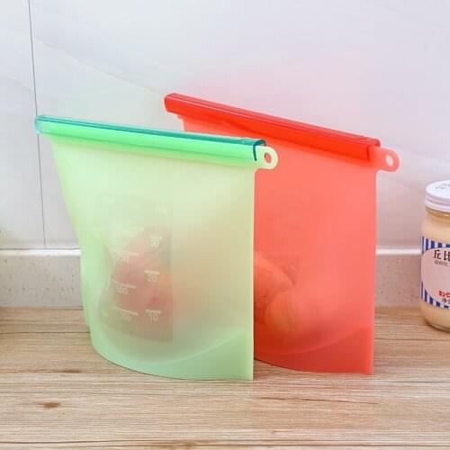 Silicone plastic bag vacuum seal bag food freeze freezer food fruit storage bag