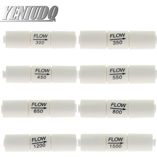 300CC 450CC 800CC 1500CC RO Water System Waste Water Flow Regulater Restrictor 1/4" OD Hose Reverse Osmosis Quick Pipe Fittiing