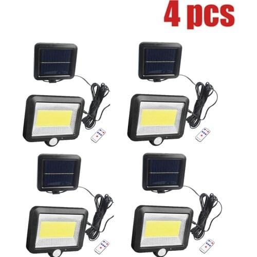 100 leds solar light split panel led lamp solar floodlight street garden wall patio lantern security emergency deck fence lamps