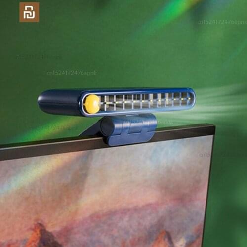 Youpin Display hanging fan usb rechargeable gaming laptop screen portable folder fan office desktop fan with mobile phone holder