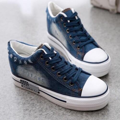 Women Fashion Sneakers Canvas Shoes flat Casual Shoes Trainers Walking Skateboard Lace-up Vulcanize Shoes zapatillas mujer