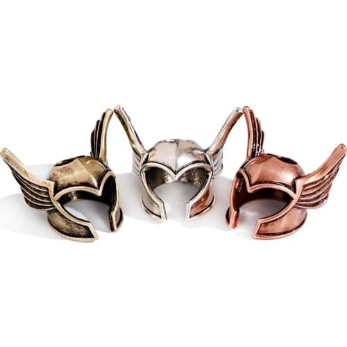 1pc Paracord Wing Helmet Beads Metal Charms For Making Bracelet Accessories Survival DIY Pendant Buckle For Paracord Knife