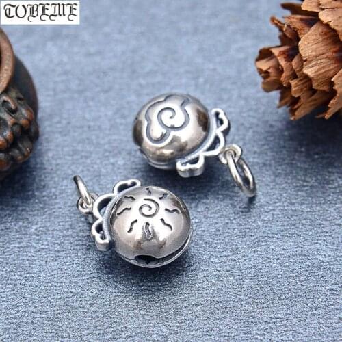 100% 925 Silver Bracelet Charm 925 Sterling Sun Cloud Charm Good Luck Charm Pendant DIY Jewelry Findings