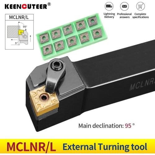 1pc MCLNR1616 MCLNR2020 MCLNR2525 MCLNL3232 External Triangul Turning Tool Holder CNMG12 Carbide Inserts Lathe Cutting Tools Set