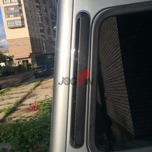 2pcs carbon fiber C pillar Air vent for Mercedes Benz G class W463 G500 G63 2010+ trim covers
