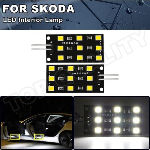 For Seat Ibiza Toledo Leon Audi A5 A1 A3 A4 A6 S6 A7 A8 S8 RS6 Skoda Kodiaq VW 9-LEDs Chipset LED Footwell Light Interior Lamp