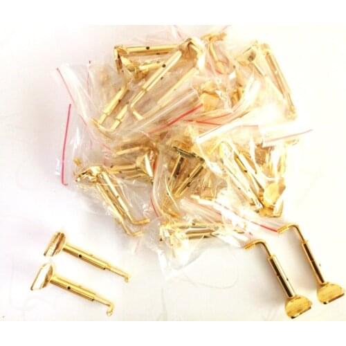 50 set new Golden Violin Chin Rest Clamp screw 3/4-4/4 size, Violin Accessories