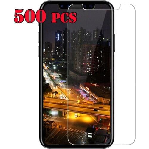 500pcs 2.5D Tempered Glass Shield Screen Protector Cover Film Guard For iPhone 12 Mini 11 Pro Max XS XR X 8 7 6 6S Plus SE 5 5S