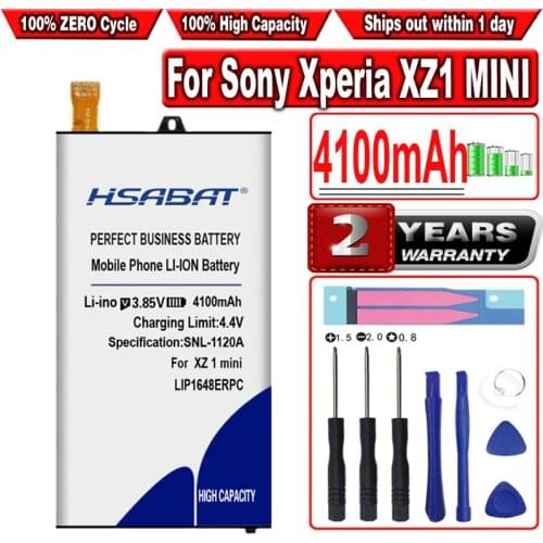 HSABAT 4100mAh LIP1648ERPC Battery for Sony Xperia XZ1 compact XZ1 mini 4.6" G8441 SO-02K PF41