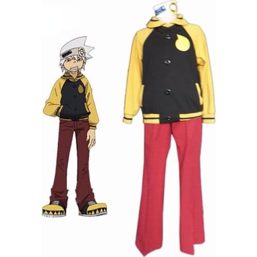 Anime Soul Eater Evans Men Hallowwen Christmas Day Cosplay Cosplay Coat Pants