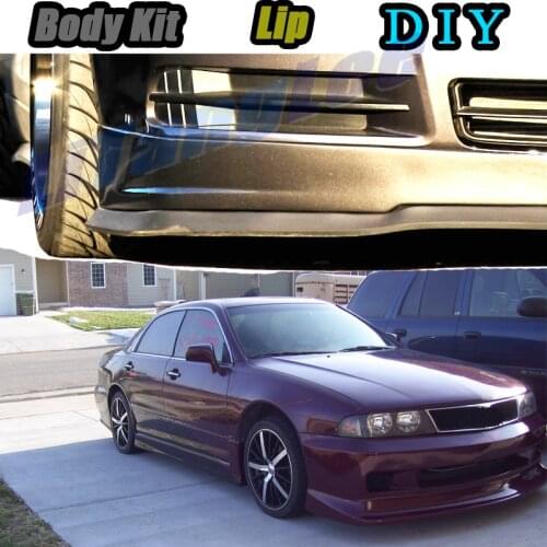 Car Bumper Lip Front Spoiler Skirt Deflector For Mitsubishi Diamante Magna Verada Sigma V3000 VR-X Modified Body Kit Hella Flush