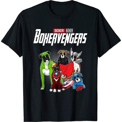 Boxervengers T-shirt Funny Dog Boxer Shirt Gift T-Shirt(1)