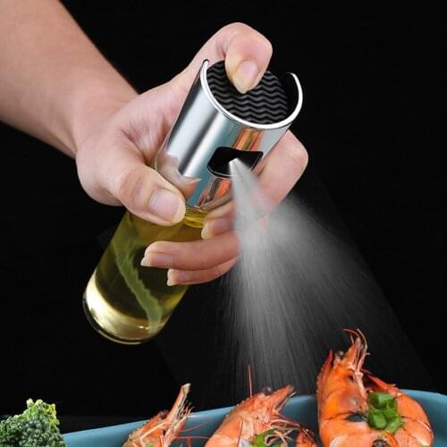 BBQ Cooking Olive Oil Spray Bottle With Scale Oil Vinegar Spray Can Barbecue Baking Salad Kitchen Tools Water Pump Grill Sprayer