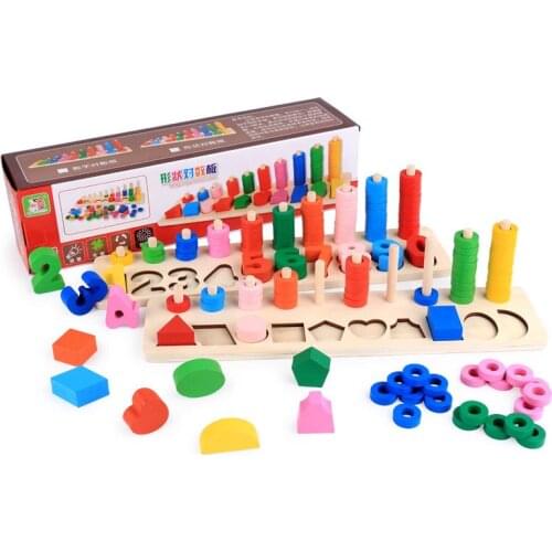 Childrens educational toys wooden toys gifts for Girls Boys learning shipping from russia