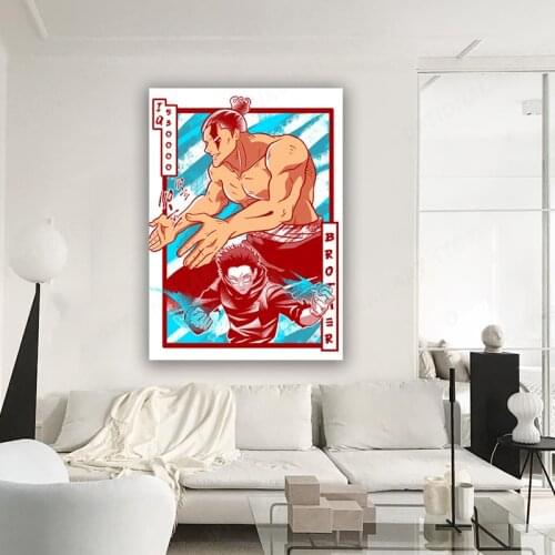 Home Decor Anime Poster Jujutsu Kaisen Brothers Canvas Painting Modern Wall Art HD Printed Pictures Living Room Modular