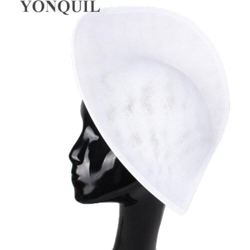 30Cm White Imitation Sinamay Hats Wedding Hair Fascinators Base New Design For Derby Church Cocktail Headwear 2020 New Arrival