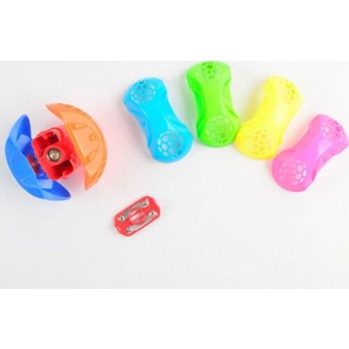 Puzzle Jumping Flashing Bouncing Ball Dancing Ball LED Light Music Kids Toy Assemble Blocks R9JD