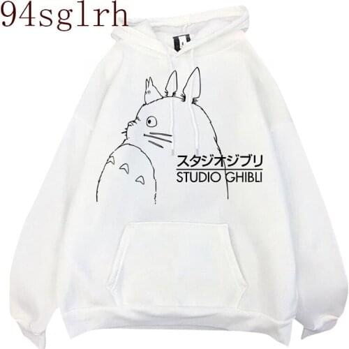 Totoro Studio Ghibli Hoodies Women Miyazaki Hayao Graphic Funny Cartoon Ullzang Sweatshirts Anime Kawaii Harajuku Hoody Female