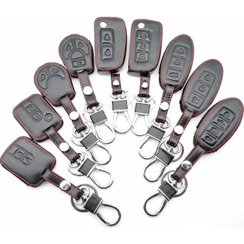 Hot Sale Leather Car Key Case Cover For Nissan Qashqai J10 J11 X-Trail T31 T32 kicks Tiida Pathfinder Murano Note Juke Micra