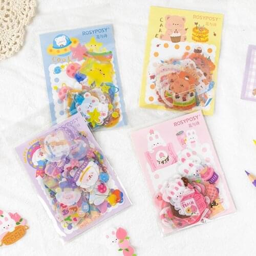 Cute Diary Travel Journal Stickers Scrapbooking Stationery School Office Art Supplies