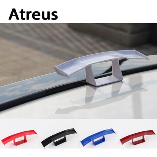 Atreus Car-styling Car Mini GT Spoiler Wing Carbon Fiber Tail Decoration For BMW e46 e39 e36 Audi a4 b6 a3 a6 c5 Renault duster