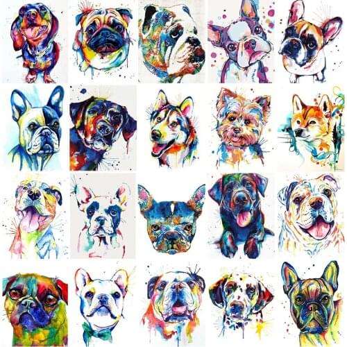 5D DIY Diamond Painting Cartoon Dog Set Cross Stitch Kit Full Drill Square Embroidery Mosaic Art Picture Crystal Decor Gift