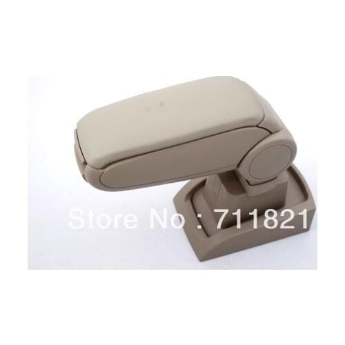 Center Console Armrest Beige Leather For Ford Fiesta