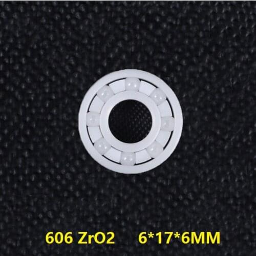 5pcs/10pcs 606 ZrO2 full Ceramic bearing 6x17x6 mm Zirconia Ceramic deep groove ball bearings 6*17*6mm