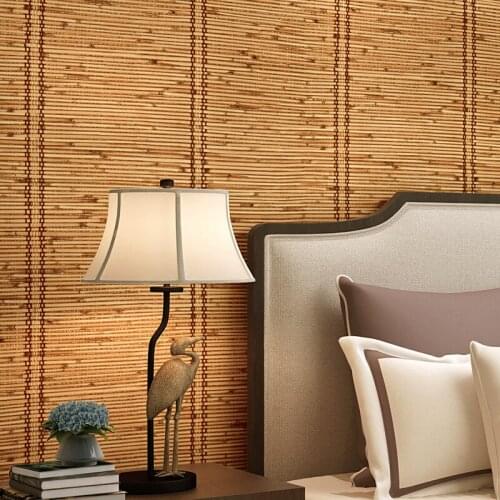 Grass weaving wallpaper Retro nostalgic 3d stereo personality fashion INS bedroom coffee restaurant clothing store wallpaper
