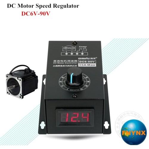 DC Motor Governor Speed Controller 6v 12v 24v 36v 48v 60v 72v 90v Universal Forward And Reverse PWM Module 15A