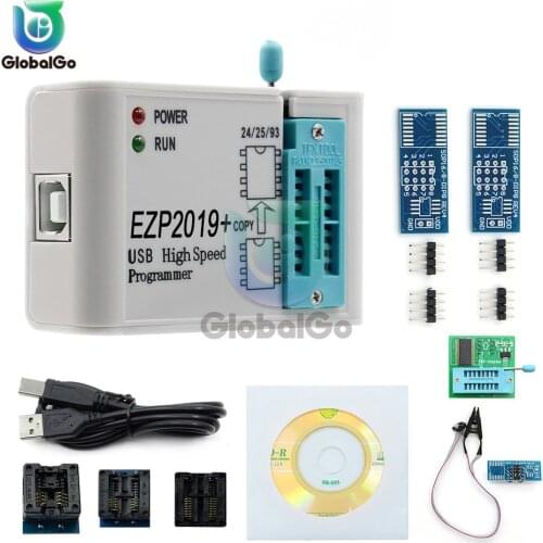 EZP2019 High Speed USB SPI Programmer Better Than EZP2013 EZP2010 2011 Support 24 25 93 with 8 Adapter