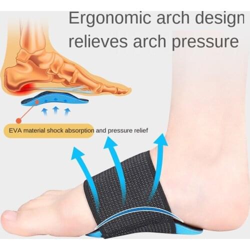 Pain Arch Foot Care 1 Pair Shocking Foot Arch Support Plantar Fasciitis Heel Pain Aid Feet Cushioned, Health Feet Protect Care