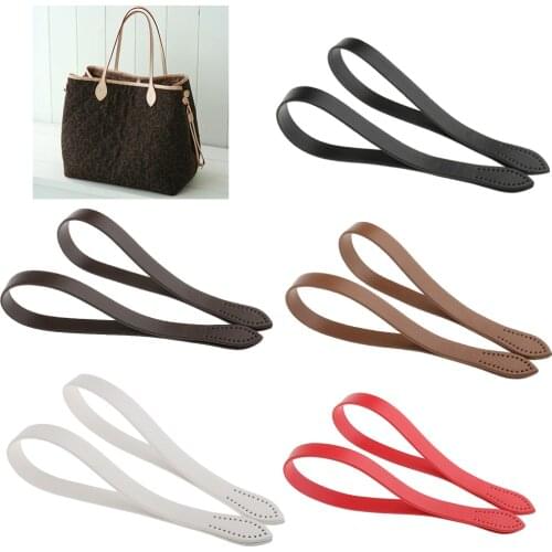 2pcs 60cm PU Leather Bag Handles Handbag Strap Bag Accessories Replacement DIY Bag
