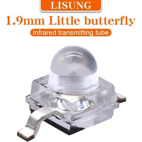 20000pcs/bag SMD 1.9mm Led Ir Infrared Transmitter Tube Ir Emitter 1.9mm 940nm Light Emitting Diode Straight Lndicator Bead