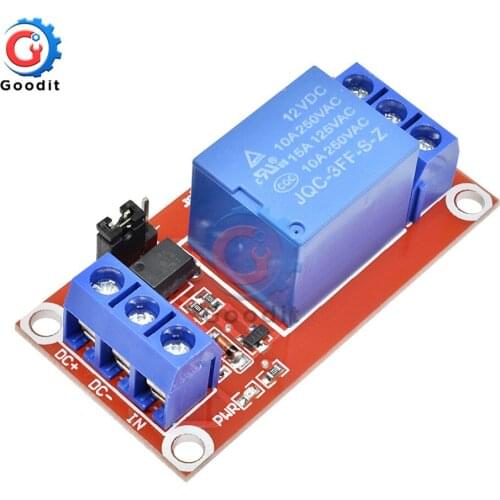 5PCS/Lot 12V 1 Channel Relay Shield with Optocoupler High/Low Level Trigger Power Supply Relay Module for Arduino Relay Board