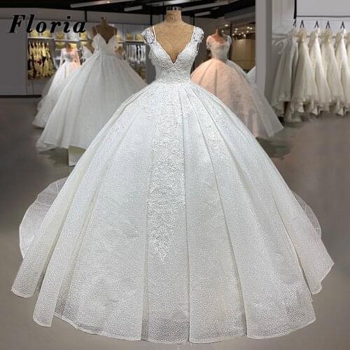 African Luxury Appliques Wedding Dress Vestido De Noiva Arabic Beaded Crystal Bride Dress Middle East 2020 Wedding Bridal Gowns