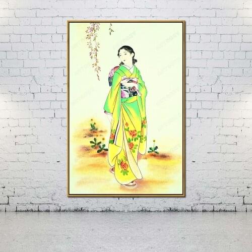 Artcozy Oil Canvas Painting Chinese classical women For Home Decoration Wall Art