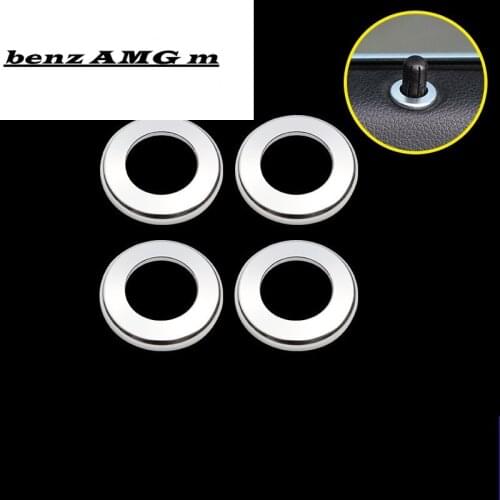 Car styling Door Lift Auto door pin decoration covers Stickers Bolt circle trim for Mercedes Benz GLE W166 ML Auto Accessories