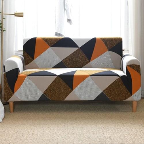 Waterproof Spandex Sofa Cover Elastic Polyester 1/2/3/4 Seater Couch Slipcover Living Room Furniture Protector Sofa Cover