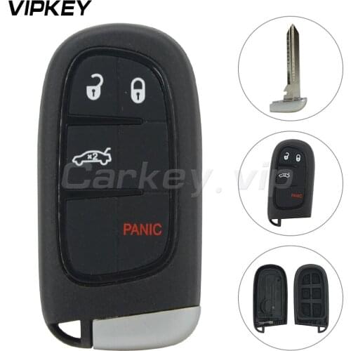 Remotekey Smart key case 4 button for Dodge Jeep 2014 2015 GQ4-54T